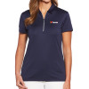 Thumbnail image for  Callaway Womens Navy Tulip Sleeve Zip Polo