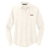 Thumbnail image for  Mercer + Mettle Womens Ivory Crepe Long Sleeve Camp Blouse