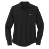 Thumbnail image for  Mercer + Mettle Womens Black Crepe Long Sleeve Camp Blouse