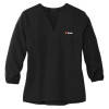 Thumbnail image for  Mercer + Mettle Womens Black 3/4 Sleeve Crepe Blouse