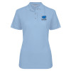Thumbnail image for  Womens Silk Touch Light Blue Pique Polo