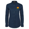 Thumbnail image for  Womens Navy Twill Button Down Long Sleeve 