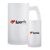 Thumbnail image for  Full Color Decorative Frosted Glass Mug 16oz