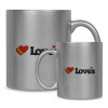 Thumbnail image for  Full Color Silver Metallic Mug 11oz