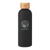 Thumbnail image for  Blair Black Stainless Steel Bottle w/ Bamboo Lid 17 oz