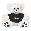 Thumbnail image for  Plush Big Paw 8 1/2 inch White Bear w/Black Shirt