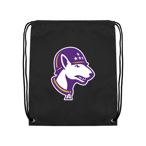  Black Drawstring Backpack - Bull Terrier head LSUA