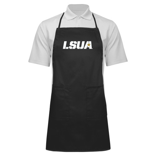  Full Length Black Apron - LSUA