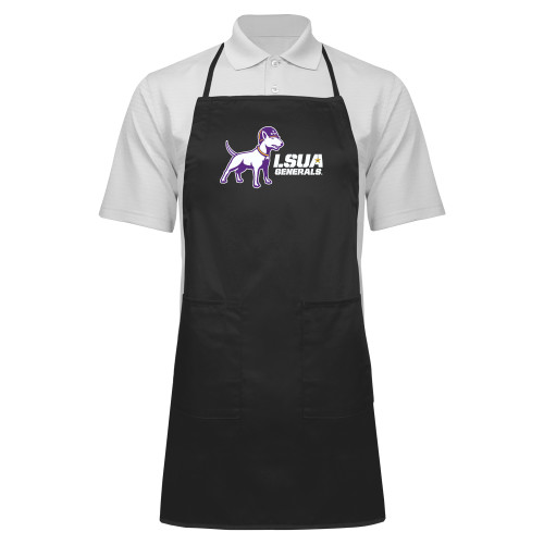  Full Length Black Apron - Bull Terrier LSUA Generals Horizontal