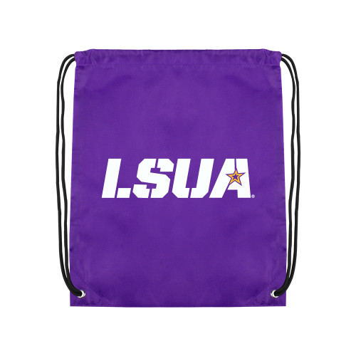  Purple Drawstring Backpack - LSUA