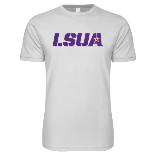  Next Level White SoftStyle T Shirt - LSUA