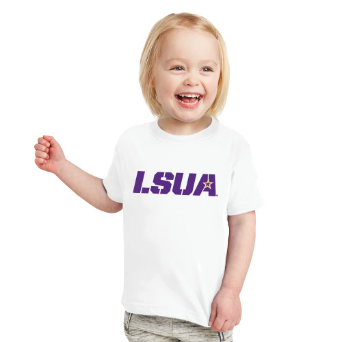  Toddler White T Shirt - LSUA
