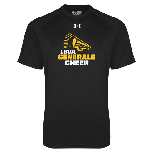  Under Armour Black Tech Tee - Generals Cheer Megaphone