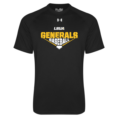  Under Armour Black Tech Tee - Generals Baseball Diamond Skewed