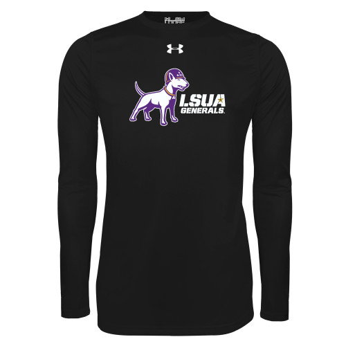  Under Armour Black Long Sleeve Tech Tee - Bull Terrier LSUA Generals Horizontal