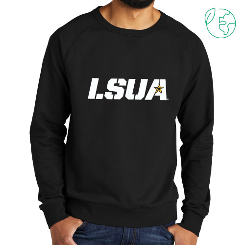  Allmade Black Organic French Terry Crewneck Sweatshirt - LSUA