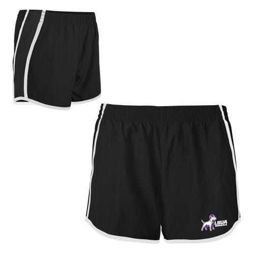  Womens Black/White Team Short - Bull Terrier LSUA Generals Horizontal