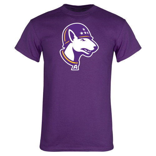  Purple T Shirt - Bull Terrier head LSUA