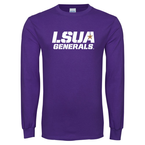  Purple Long Sleeve T Shirt - LSUA Generals