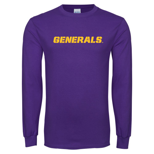  Purple Long Sleeve T Shirt - Generals