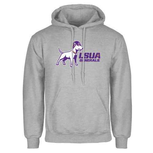 Grey Fleece Hoodie - Bull Terrier LSUA Generals Horizontal