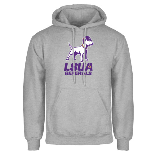  Grey Fleece Hoodie - Bull Terrier LSUA Generals Vertical