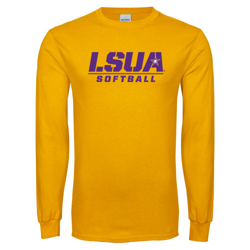  Gold Long Sleeve T Shirt - Softball