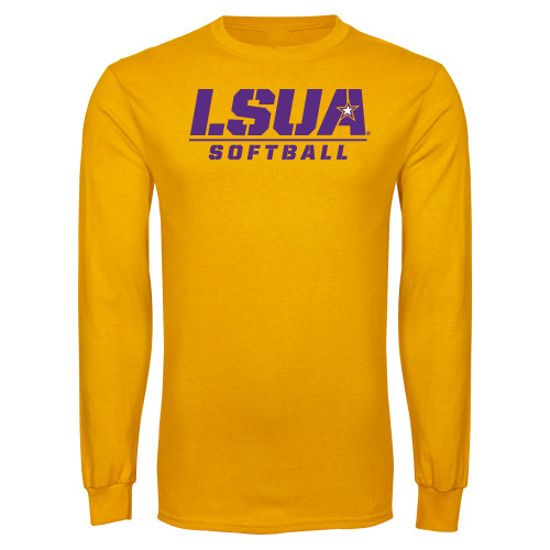  Gold Long Sleeve T Shirt - Softball