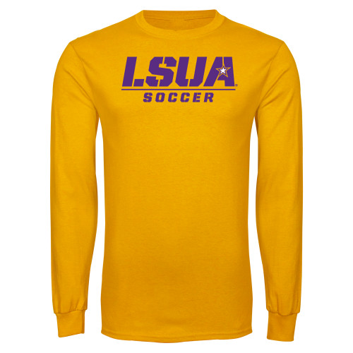 Gold Long Sleeve T Shirt - Soccer