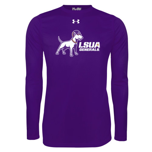  Under Armour Purple Long Sleeve Tech Tee - Bull Terrier LSUA Generals Horizontal