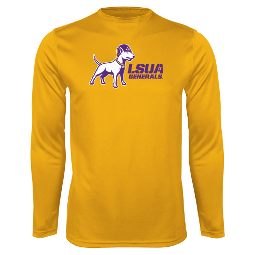  Gold Performance Long Sleeve Shirt - Bull Terrier LSUA Generals Horizontal
