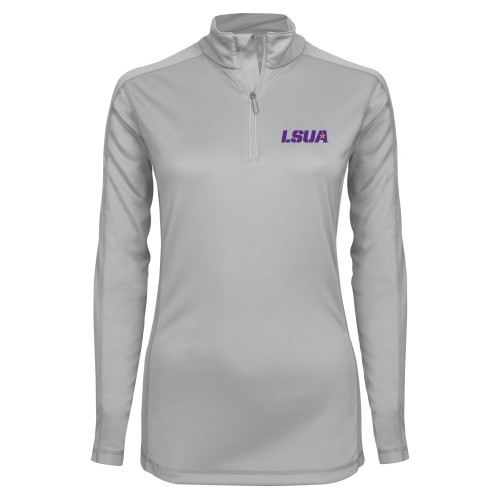  Syntrel Womens Platinum Interlock 1/4 Zip - LSUA