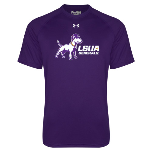  Under Armour Purple Tech Tee - Bull Terrier LSUA Generals Horizontal