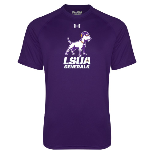  Under Armour Purple Tech Tee - Bull Terrier LSUA Generals Vertical