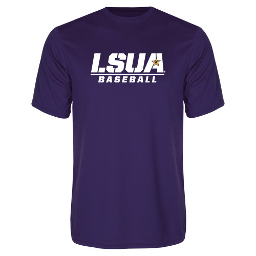  Purple Performance Tee - Baseball