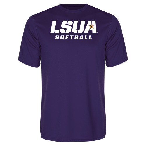  Purple Performance Tee - Softball