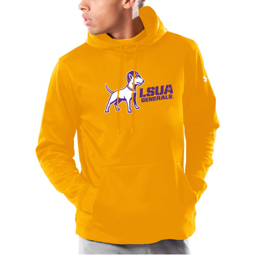  Under Armour Gold Armour Fleece Hoodie - Bull Terrier LSUA Generals Horizontal