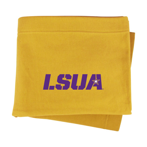 Gold Sweatshirt Blanket - LSUA