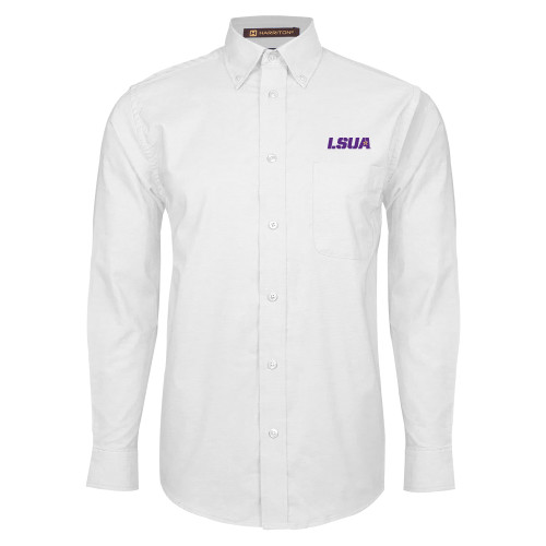  White Oxford Long Sleeve Shirt - LSUA