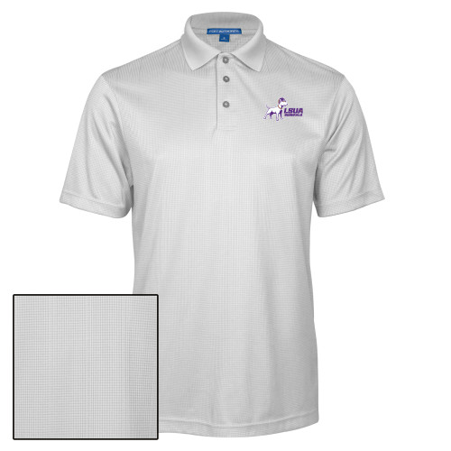  White Performance Fine Jacquard Polo - Bull Terrier LSUA Generals Horizontal