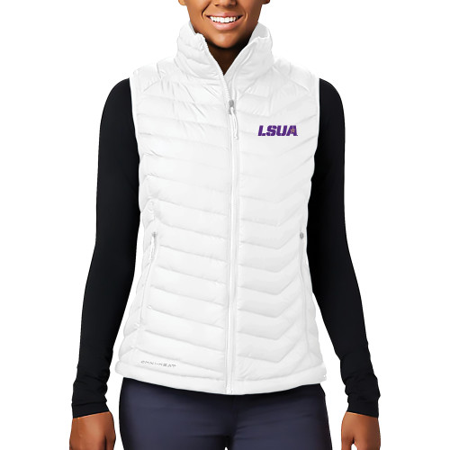  Columbia Womens White Powder Lite Vest - LSUA
