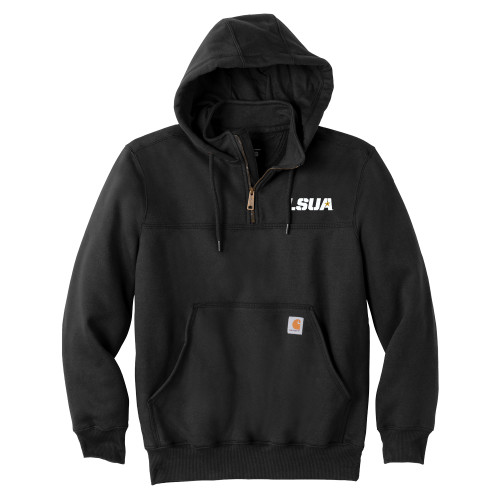  Carhartt Black Rain Defender Paxton Hooded Zip Sweatshirt - LSUA