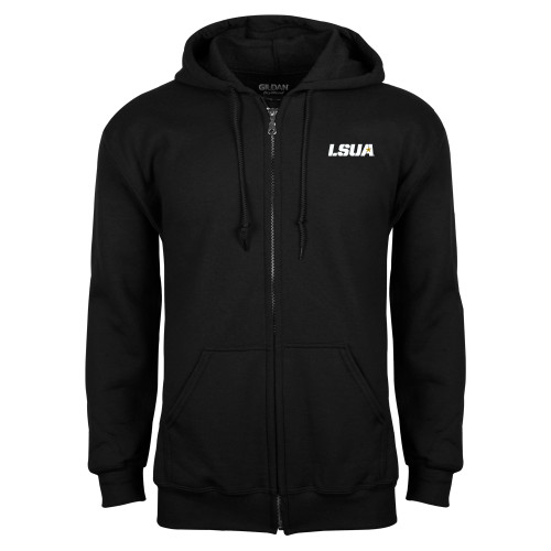  Black Fleece Full Zip Hoodie - LSUA