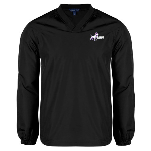  Black V Neck Raglan Windshirt - Bull Terrier LSUA Generals Horizontal