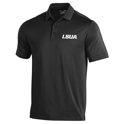  Under Armour Black Performance Polo - LSUA