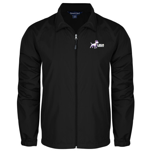  Black Full Zip Wind Jacket - Bull Terrier LSUA Generals Horizontal