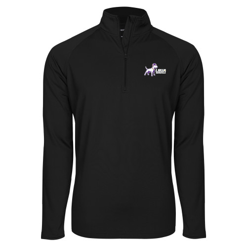  Sport Tek Black Sport Wick Stretch 1/2 Zip Pullover - Bull Terrier LSUA Generals Horizontal