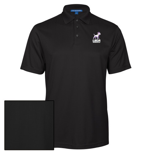  Black Performance Fine Jacquard Polo - Bull Terrier LSUA Generals Vertical