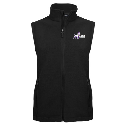  Black Fleece Full Zip Vest - Bull Terrier LSUA Generals Horizontal