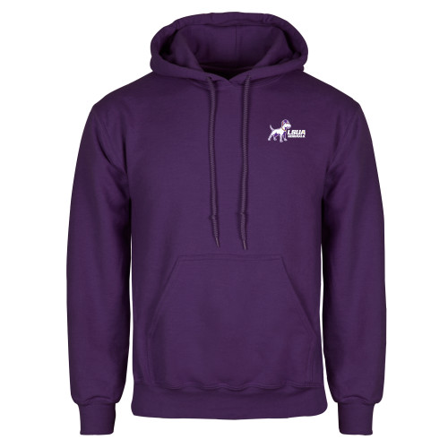  Purple Fleece Hoodie - Bull Terrier LSUA Generals Horizontal